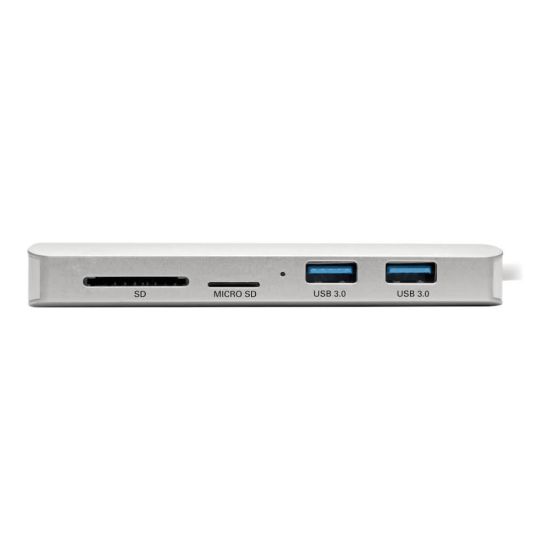 Picture of Eaton Tripp Lite Series USB C Docking Station, 4K @ 30 Hz, HDMI, Thunderbolt 3, USB-A Hub, PD Charging, SD/Micro SD, GbE, USB Type C, USB-C - Docking station - USB-C 3.1 / Thunderbolt 3 - HDMI - 1GbE