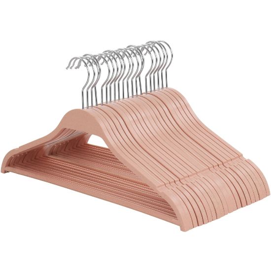 Picture of Elama Home Coat Hangers, Pink, Pack Of 20 Hangers