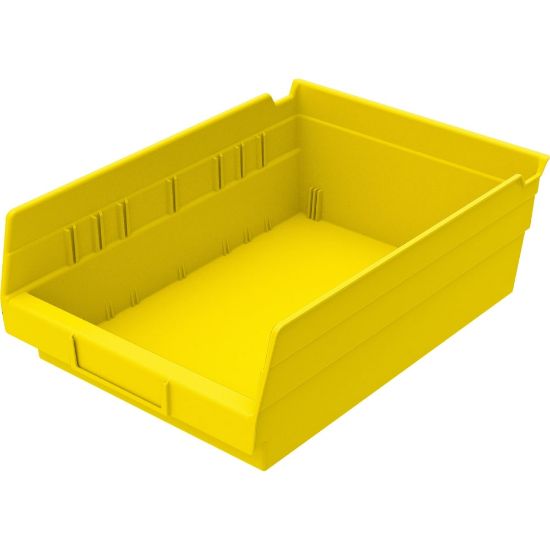 Picture of Akro-Mils Grease/Oil Resistant Shelf Bin, Small Size, 4in x 8 3/8in x 11 5/8in, Yellow