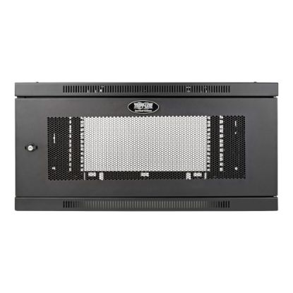 Picture of Tripp Lite SmartRack 6U Low-Profile Switch-Depth-Plus Wall-Mount Rack Enclosure Cabinet, Wide - Rack enclosure cabinet - wall mountable - black - 6U - 19in