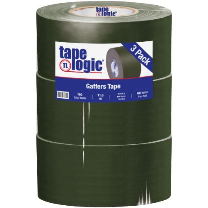 Picture of Tape Logic Gaffers Tape, 3in x 60 Yd., 11 Mil, Olive Green, Case Of 3 Rolls