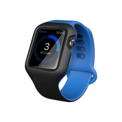 Picture of i-Blason Unity Wristband Case - Wrist pack for smart watch - thermoplastic polyurethane (TPU) - blue - for Apple Watch (42 mm, 44 mm)