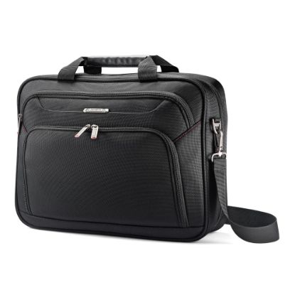 Picture of Samsonite Xenon 3 Polyester Techlocker Briefcase, 16 1/2inH x 12 3/4inW x 4inD, Black