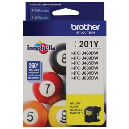 Picture of Brother LC201 Yellow Ink Cartridge, LC201Y