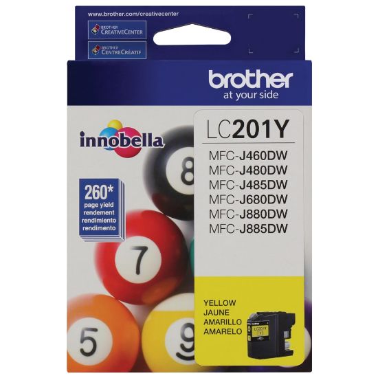 Picture of Brother LC201 Yellow Ink Cartridge, LC201Y