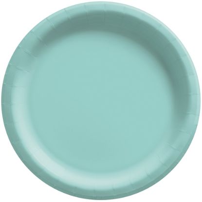 Picture of Amscan Round Paper Plates, 8-1/2in, Robins Egg Blue, Pack Of 150 Plates