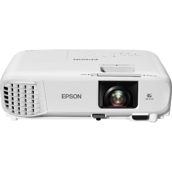 Picture of Epson PowerLite W49 LCD Projector - 16:10 - Ceiling Mountable - 1280 x 800 - Front, Rear, Ceiling - 8000 Hour Normal Mode - 17000 Hour Economy Mode - WXGA - 16,000:1 - 3800 lm - HDMI - USB - Class Room