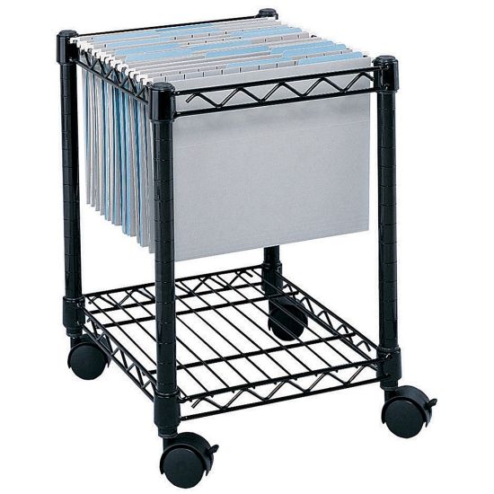 Picture of Safco Rolling Cart, Letter/Legal, Black