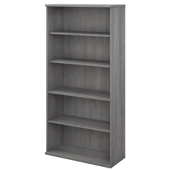 Picture of Bush Business Furniture Studio C 73inH 5-Shelf Bookcase, Platinum Gray, Standard Delivery