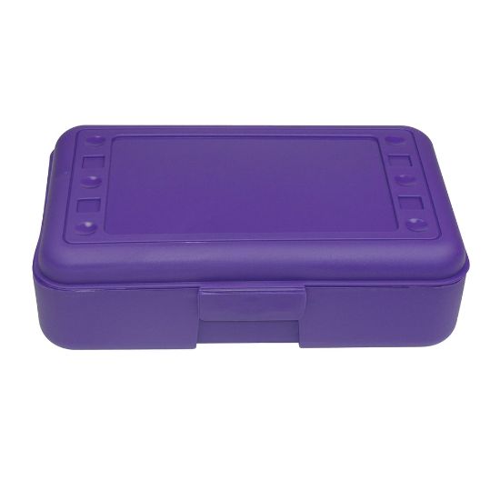 Picture of Romanoff Products Pencil Boxes, 8 1/2inH x 5 1/2inW x 2 1/2inD, Purple, Pack Of 12