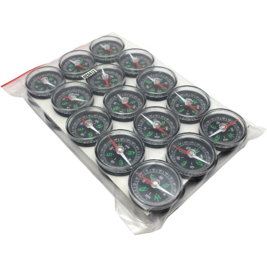 Picture of Dowling Magnets Compasses, 1 1/2in, Black, Grade 1 - 7, Pack Of 30 Compasses