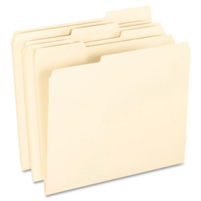 Picture of Pendaflex Smart Shield File Folders, Letter Size, Manila, 1/3 Cut Tabs