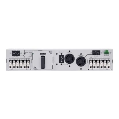 Picture of CyberPower Maintenance Bypass PDU MBP63A2 - Power distribution unit (rack-mountable / external) - AC 200-240 V - input: terminal block - output connectors: 3 (NEMA L6-30, NEMA L6-20, terminal block) - 2U - 3.3 ft cord