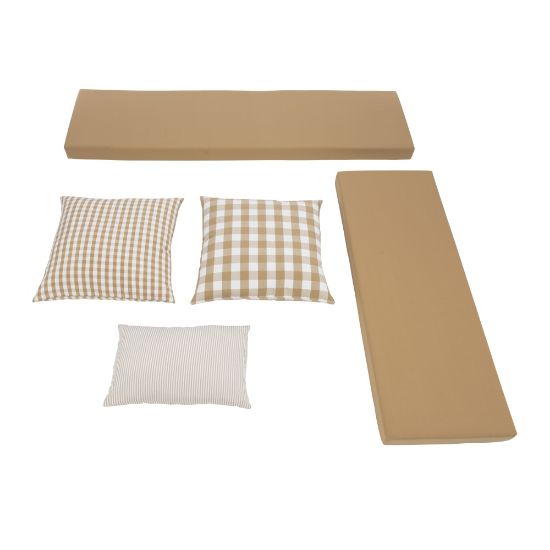 Picture of Linon Manning Cotton 5-Piece Cushion Set, Beige