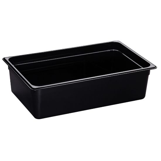 Picture of Cambro H-Pan High-Heat GN 1/1 Food Pans, 6inH x 12-3/4inW x 20-7/8inD, Black, Pack Of 6 Pans