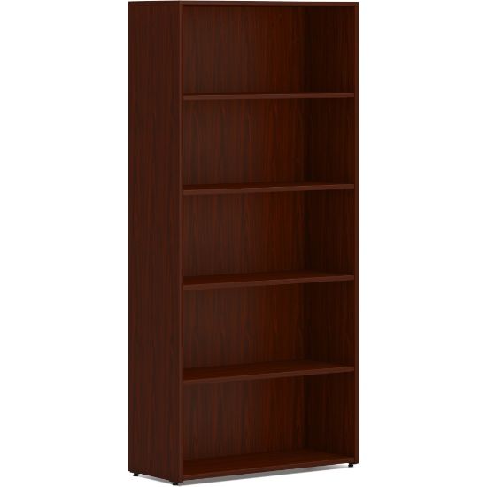 Picture of HON Mod 65inH 5-Shelf Bookcase, Mahogany