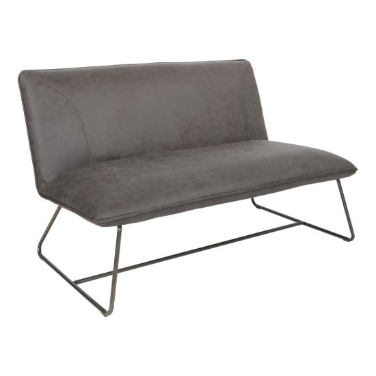 Picture of Ave Six Brocton Loveseat, Charcoal/Gunmetal Gray