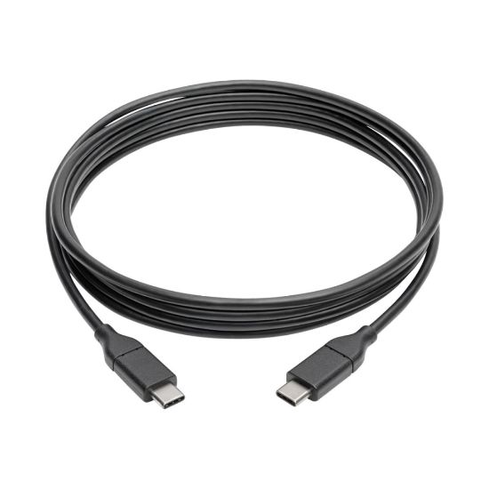 Picture of Tripp Lite USB C Hi-Speed Cable w/ 5A Rating 20V M/M USB 2.0 USB Type C USB-C USB Type-C 6ft 6ft - 5.91 ft - 1 x Type C Male USB - 1 x Type C Male USB - Nickel Plated Connector - Gold Plated Contact - Shielding - Black