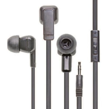 Picture of Califone E3 Multimedia Ear Bud With 3.5mm Plug - Stereo - Black - Mini-phone (3.5mm) - Wired - Earbud - Binaural - In-ear - 3.90 ft Cable - 1