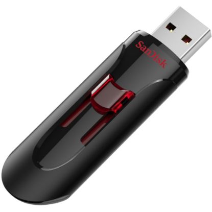 Picture of SanDisk Cruzer Glide USB 3.0 Flash Drive, 128GB, Black