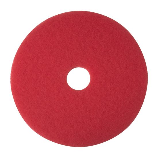 Picture of Niagara 5100N Buffing Floor Pads, 17in Diameter, Red, Case Of 5