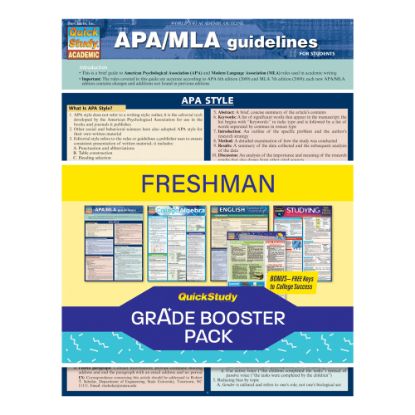 Picture of QuickStudy Grade Booster Pack, Freshman