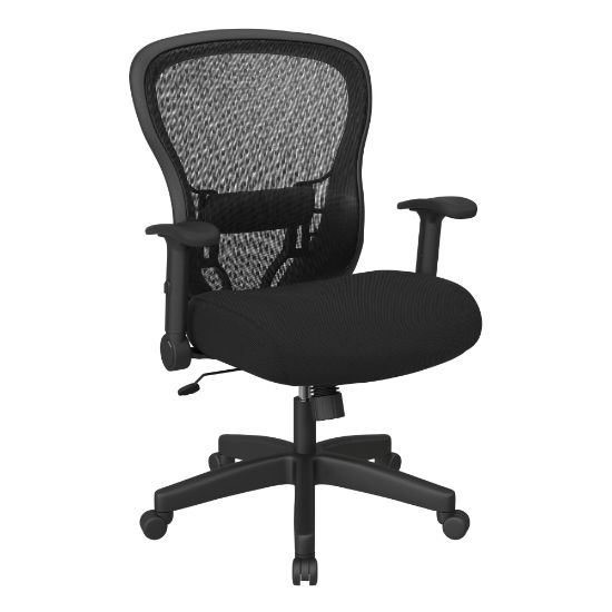 Picture of Office Star Deluxe R2 Ergonomic SpaceGrid Mid-Back Managers Chair, Black