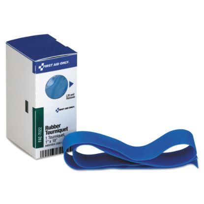 Picture of First Aid Only Rubber Tourniquet Refill For SmartCompliance General Business Cabinets, 1in x 18in, Blue