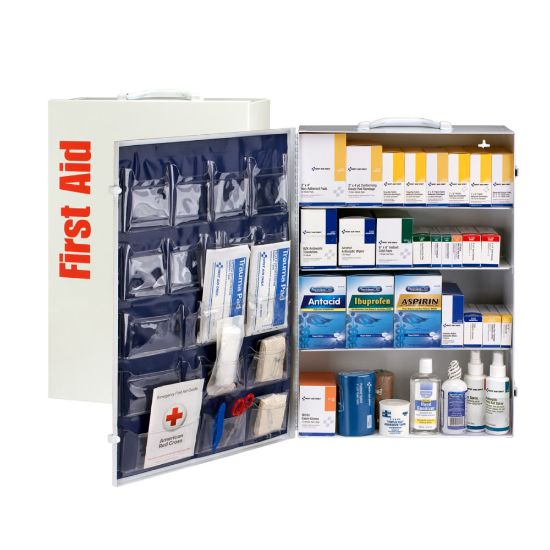 Picture of First Aid Only First Aid ANSI B+ 4-Shelf Metal Cabinet With Meds