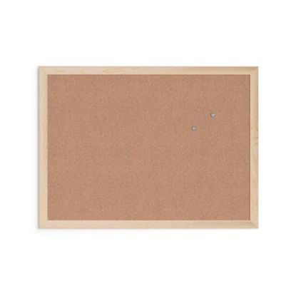 Picture of U Brands Cork Bulletin Board, 24in X 18in, Birch Wood Frame, Actual Size 23in X 17in (265U00-01)