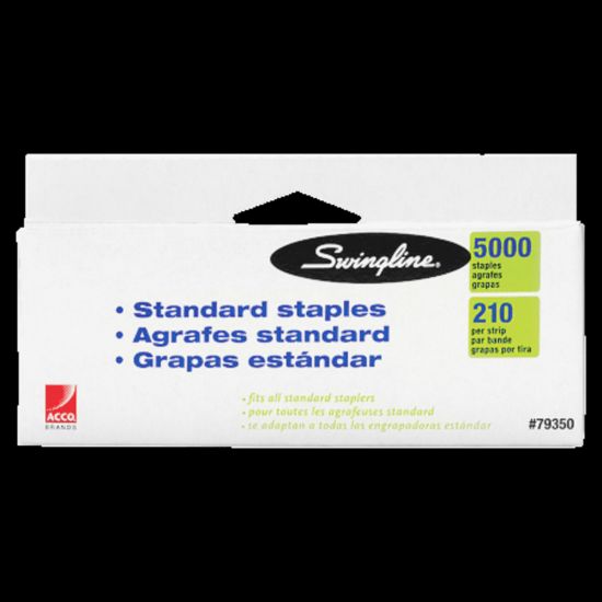 Picture of Swingline Standard Staples, 1/4in, Box Of 5000