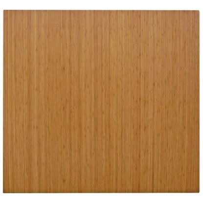 Picture of Anji Mountain Bamboo Roll-Up Chair Mat, 48in x 52in, 1/4in-Thick, Natural