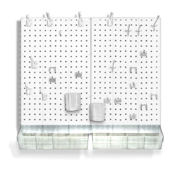 Picture of Azar Displays 70-Piece Pegboard Organizer Kits, White