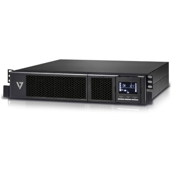 Picture of V7 UPS 1500VA Rack Mount 2U US - 2U Rack-mountable - 4 Hour Recharge - 4.50 Minute Stand-by - 120 V AC Input - USB - 8