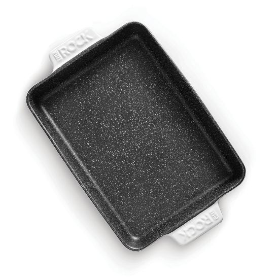 Picture of The Rock - Baking dish - 12.99 in x 9.45 in - non-stick - rectangular - white