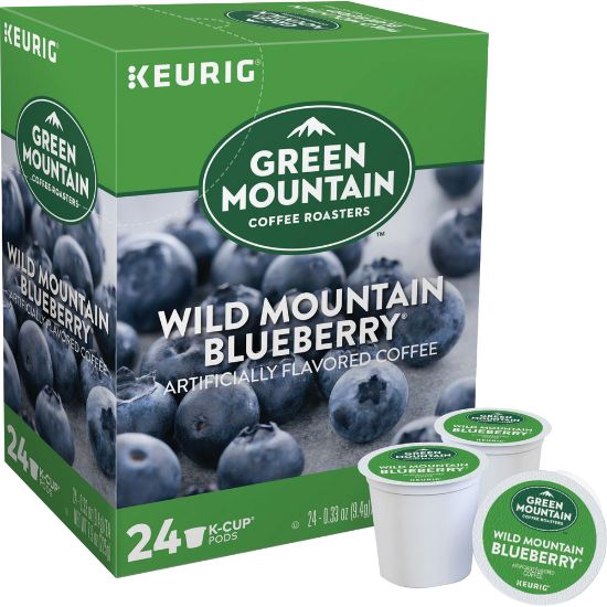 Picture of Green Mountain Coffee K-Cups, Medium Roast, Mountain Blueberry, Carton Of 24 K-Cups