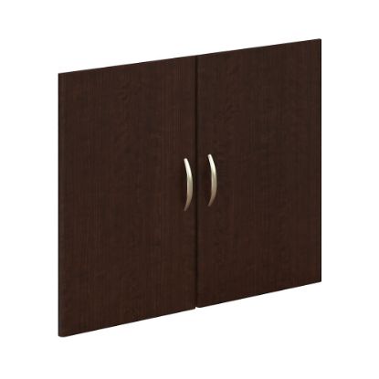 Picture of Bush Business Furniture Components Half-Height 2 Door Kit, Mocha Cherry, Standard Delivery