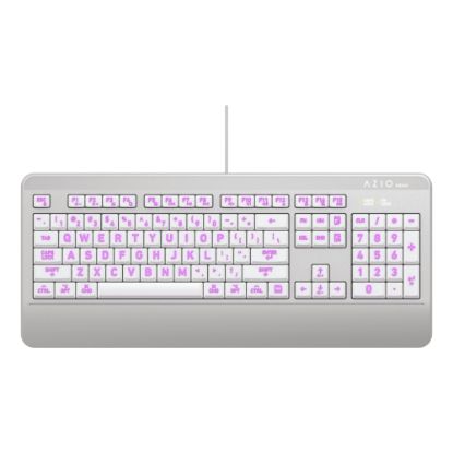 Picture of Azio KB540 USB Backlit Keyboard With Antimicrobial Protection For Mac, AZI917800F046