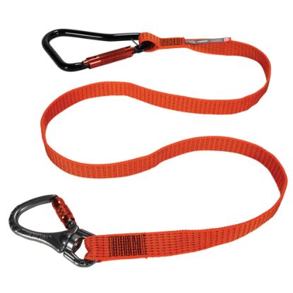 Picture of Ergodyne Squids 3149 Tool Lanyard With XL Carabiner And Swivel, 76in, Orange