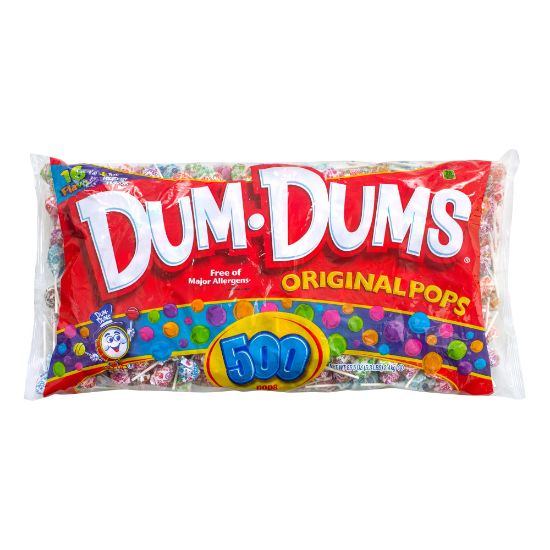 Picture of Dum Dums Original Lollipops Bulk Variety Pack, Bag Of 500 Lollipops