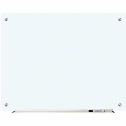 Picture of Lorell Non-Magnetic Unframed Dry-Erase Glass Whiteboard, 48in x 36in, Frost