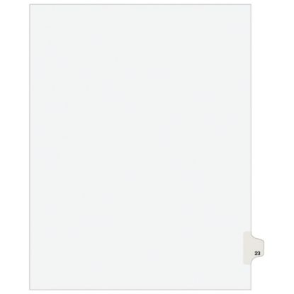 Picture of Avery Individual Legal Dividers Avery Style, Letter Size, Side Tab #23, White Dividers/White Tabs