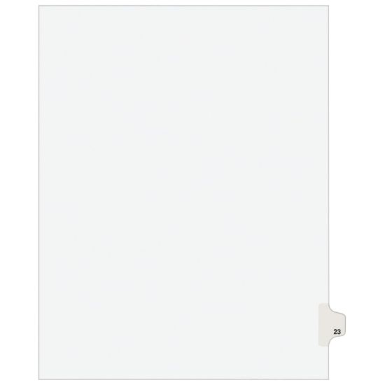 Picture of Avery Individual Legal Dividers Avery Style, Letter Size, Side Tab #23, White Dividers/White Tabs