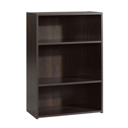 Picture of Sauder Beginnings 35 5/16inH 3-Shelf Transitional Bookcase, Red/Dark Finish, Standard Delivery