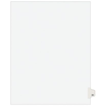 Picture of Avery Individual Legal Dividers Avery Style, Letter Size, Side Tab #24, White Dividers/White Tabs