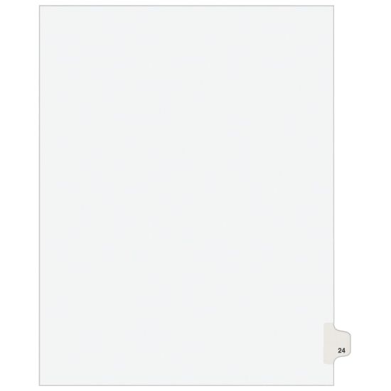 Picture of Avery Individual Legal Dividers Avery Style, Letter Size, Side Tab #24, White Dividers/White Tabs