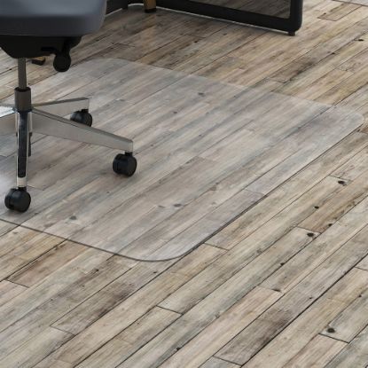 Picture of Lorell Big and Tall Polycarbonate Hard Floor Chair Mat, 46in x 60in