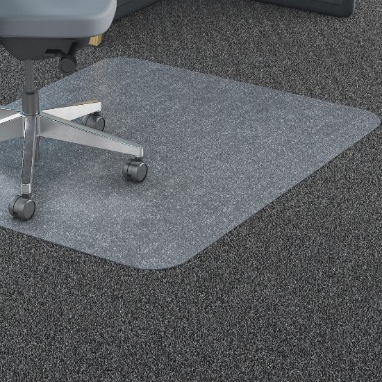 Picture of Lorell Big and Tall Polycarbonate Low Pile Studded Chair Mat, 46in x 60in