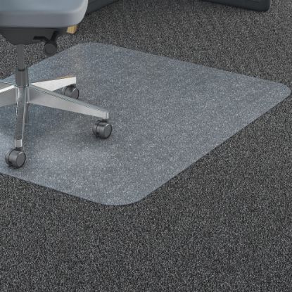 Picture of Lorell Big and Tall Polycarbonate Low Pile Studded Chair Mat, 36in x 48in