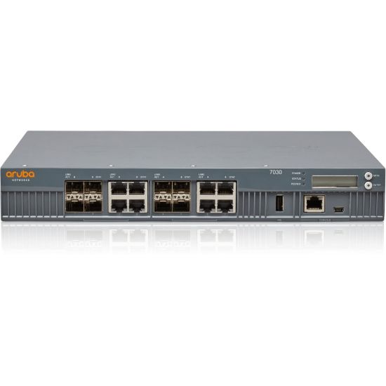 Picture of HPE 7030 Wireless LAN Controller - 8 x Network (RJ-45) - Gigabit Ethernet - 55 W - Rack-mountable